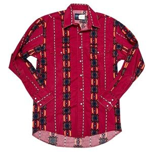 Vintage Wrangler Western Pearl Snap Long Sleeve Button-Up Size Medium/Large